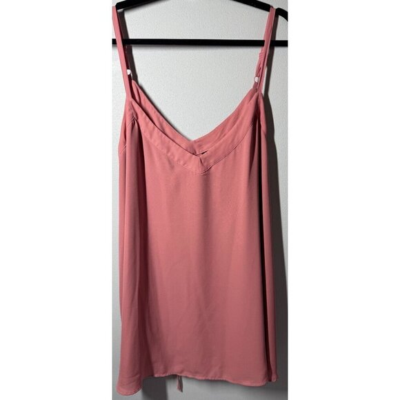 Torrid Womens Sophie Georgette Tie Back Swing Cami Pink Plus Size 4XL - Picture 1 of 15